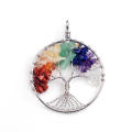 Chakra 7 Chakra Stone Tree of Life Chaveiro